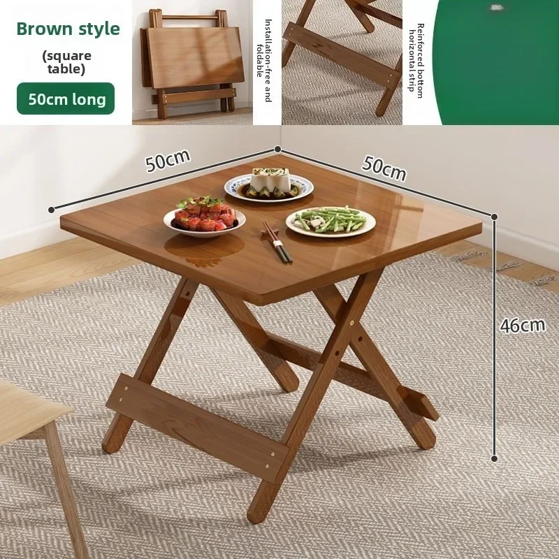 Commercial Kitchen Rental - Tavolo da Pranzo Quadrato Pieghevole Portatile
