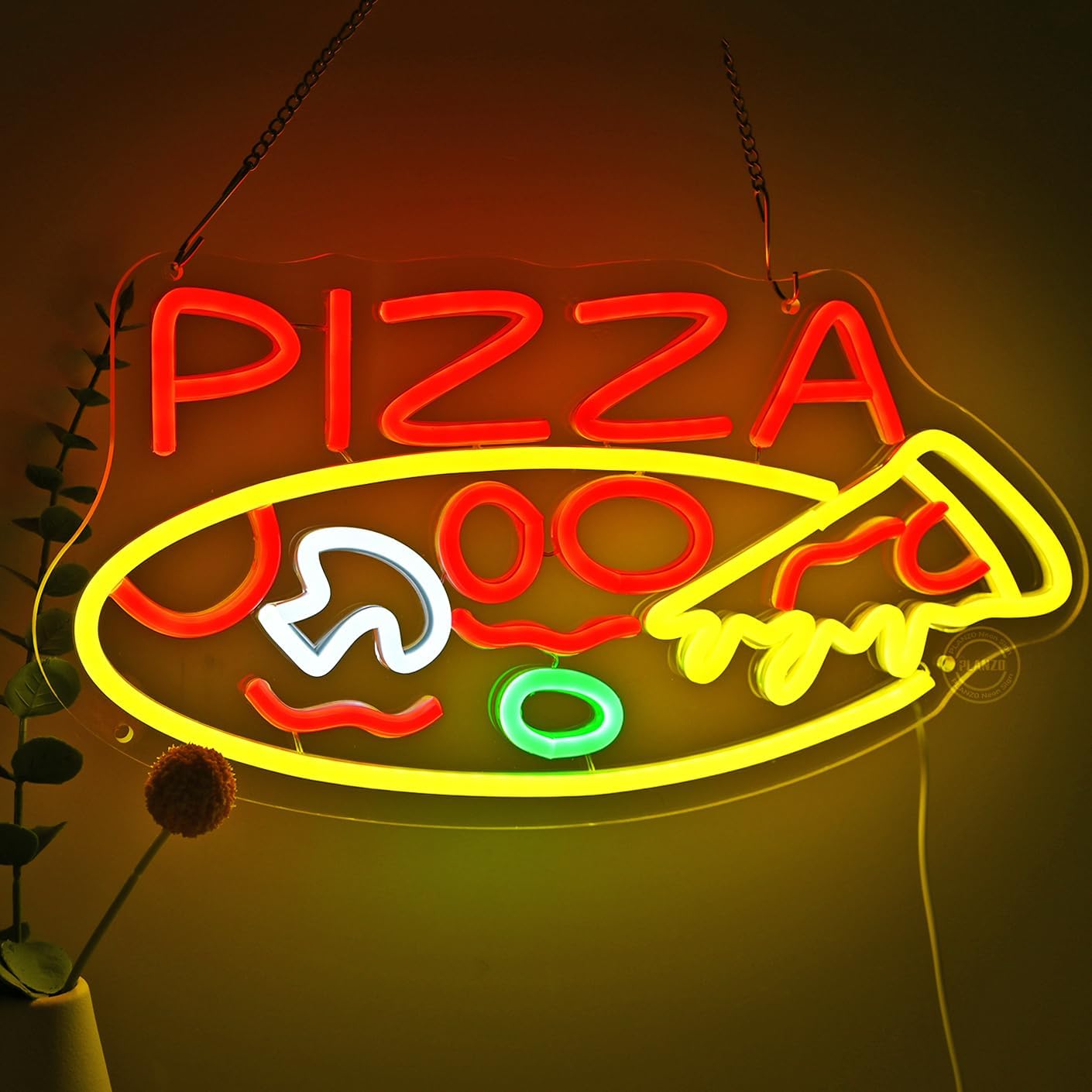 Commercial Kitchen Store - Insegna al Neon LED per Pizza,