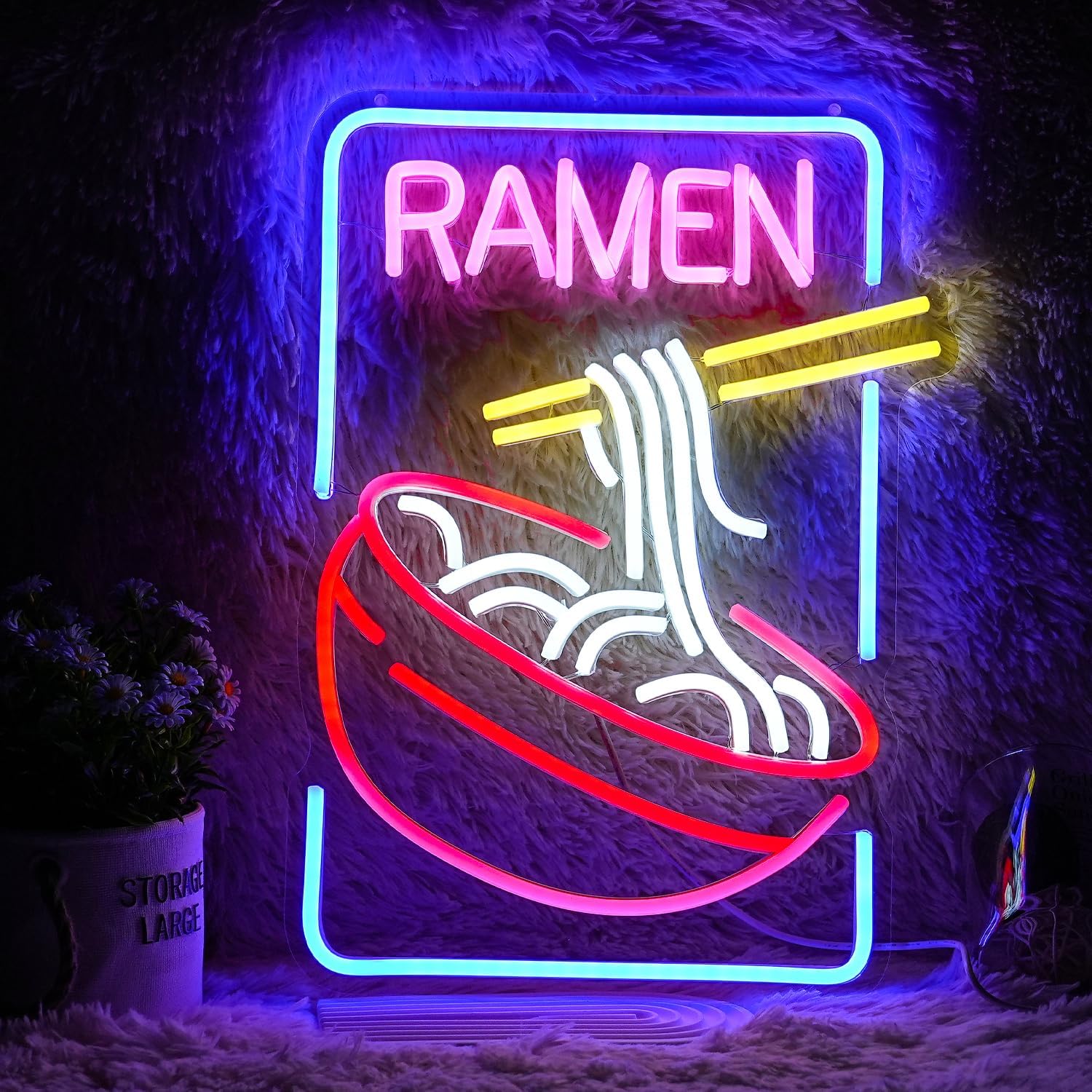 Commercial Kitchen Japanese - Insegna al neon con ciotola per