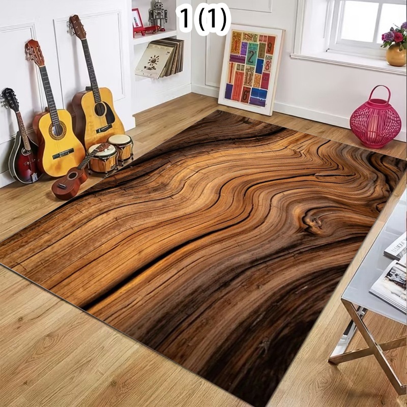 Commercial Kitchen Floor - Tappeto con Venature Naturali del Legno,