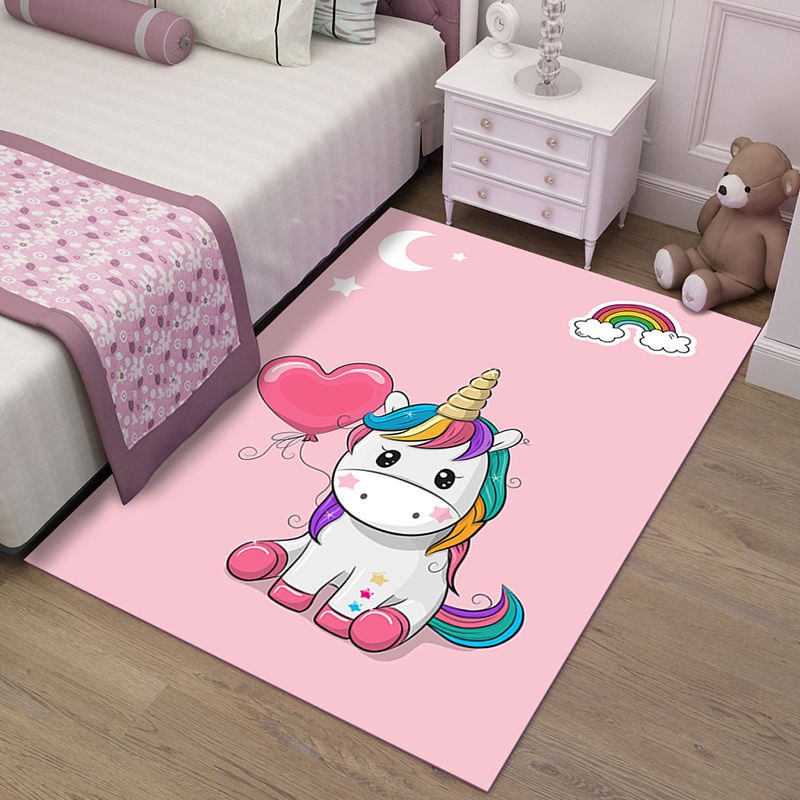Commercial Kitchen Floor - Rosa Cartoon Unicorn Pattern tappeto ragazza