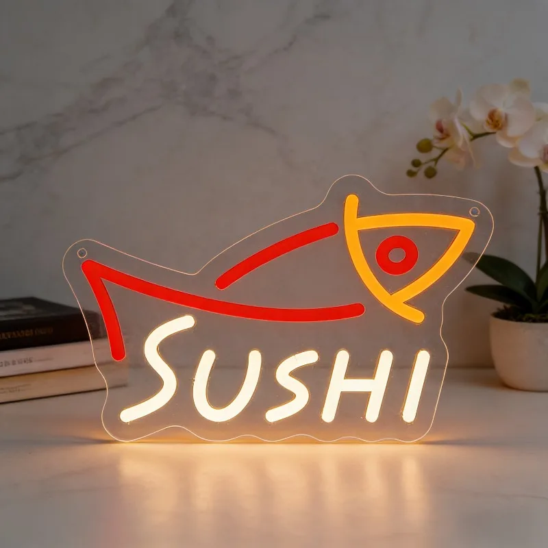 Commercial Kitchen Japanese - Insegna al Neon a Forma di
