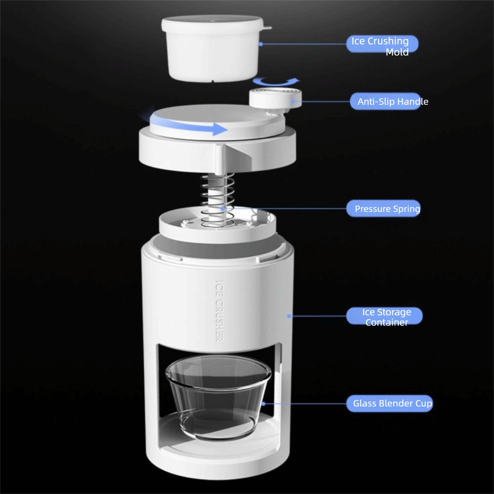 Slushy Machine - Macchina Manuale per Ghiaccio Tritato con