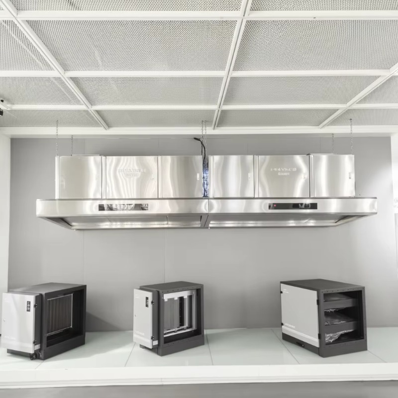 Commercial Kitchen Exhaust - Cappa aspirante commerciale personalizzabile in acciaio