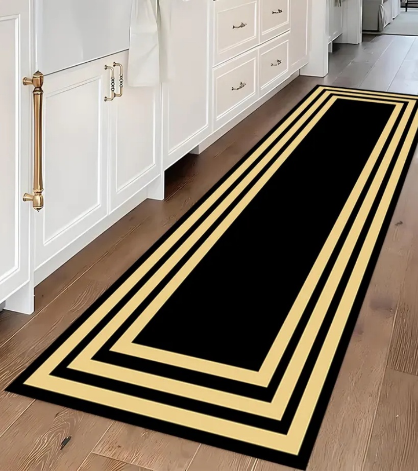 Commercial Kitchen Floor - Tappeto Runner di Lusso Nero e