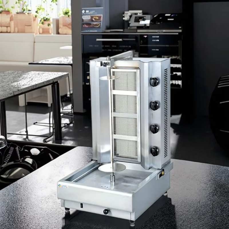 Kebab Shawarma Machine - Macchina per Shawarma a 4 Bruciatori,