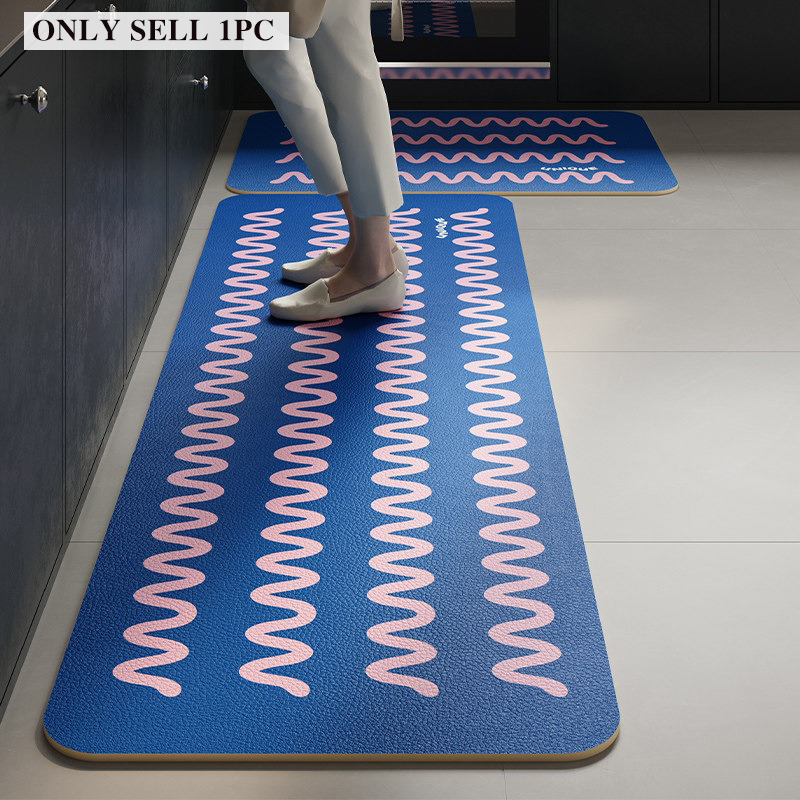Commercial Kitchen Floor - Tappetino da Cucina in PVC Impermeabile,