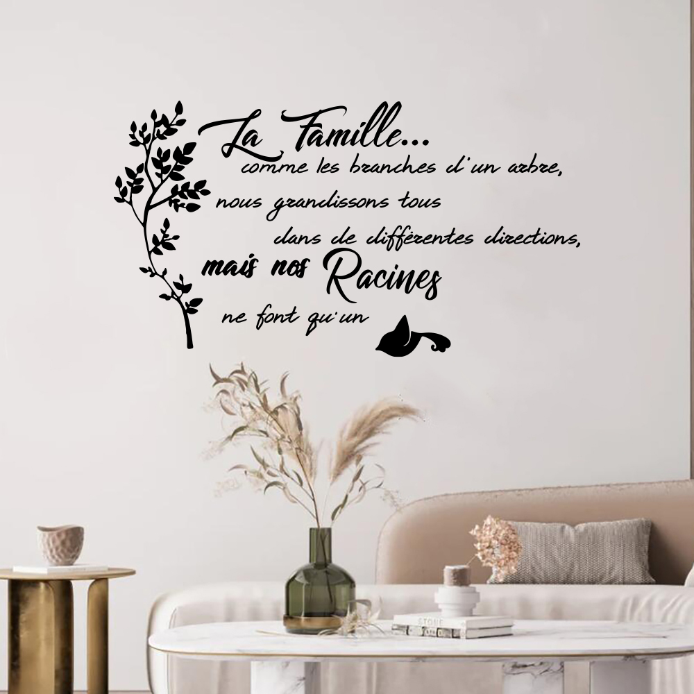 Commercial Kitchen Wall - Citazione della famiglia francese Albero Uccello