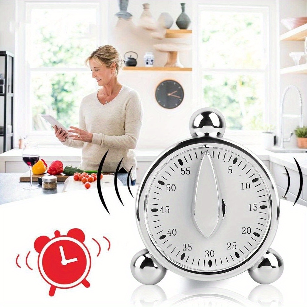 Commercial Kitchen Timer - Temporizzatore meccanico visibile, orologio per il