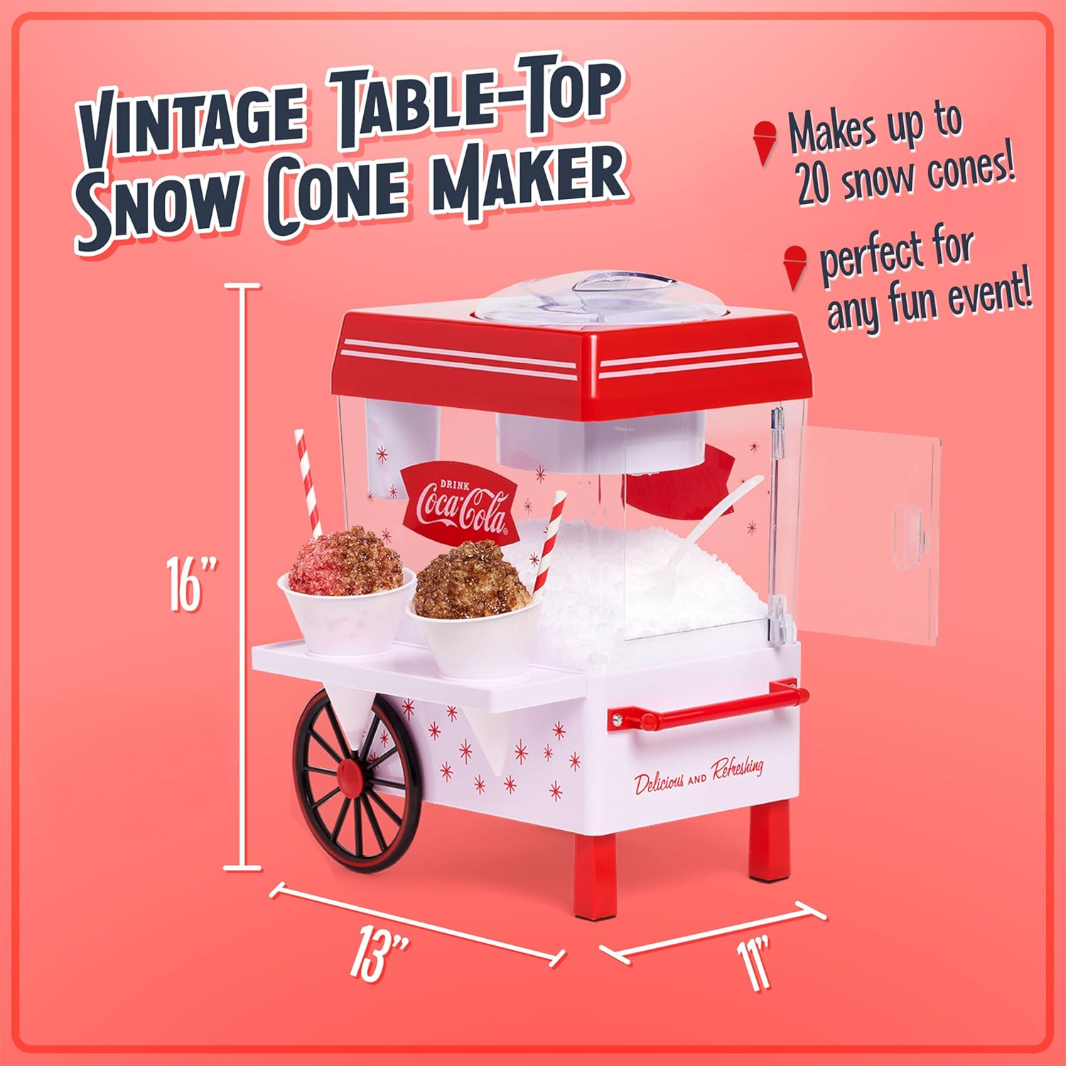 Macchina per coni di neve Coca - Slushy Machine recensione e prezzo