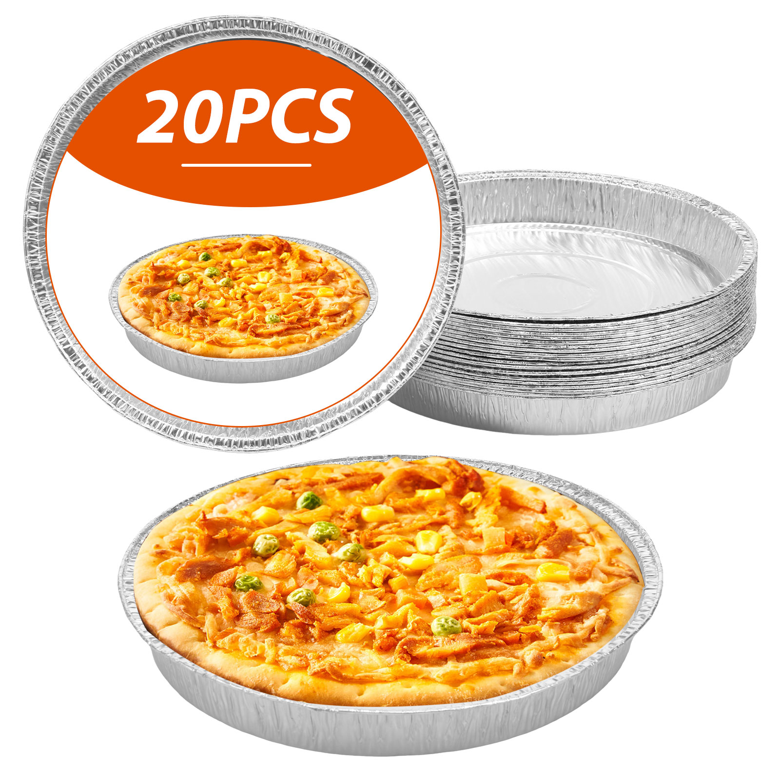 20 teglie rotonde in alluminio - Pizza Conveyor Oven recensione e prezzo