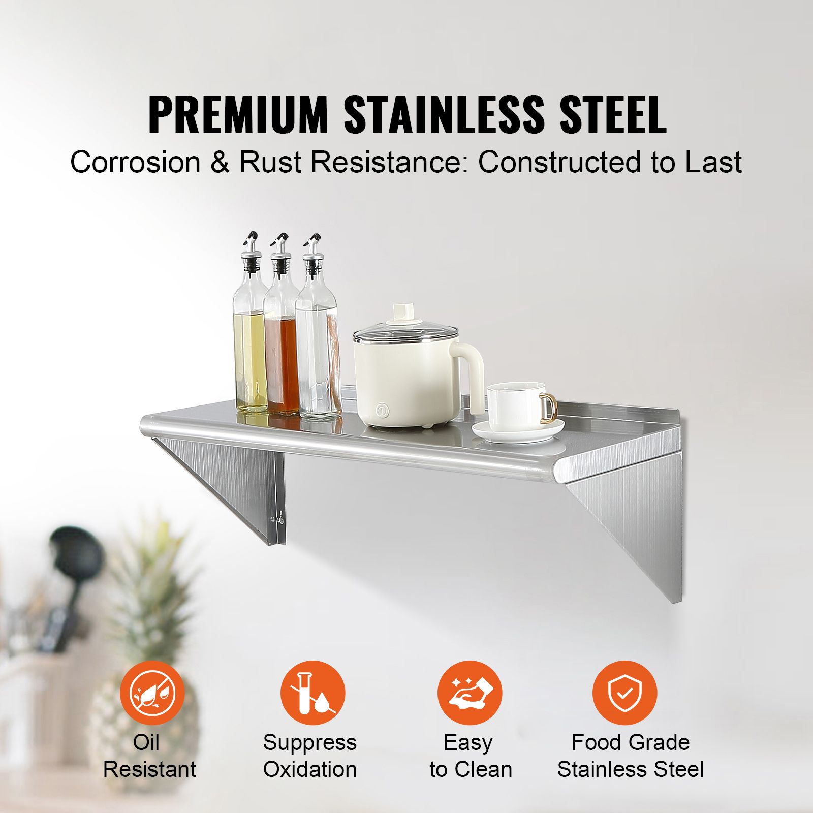 Mensola in acciaio inossidabil - Commercial Kitchen Wall Shelves recensione e prezzo