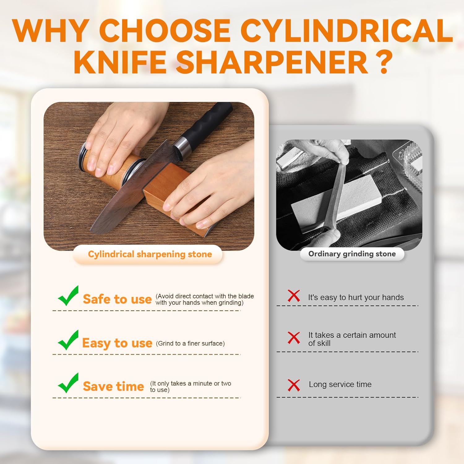 Affilacoltelli con rotolamento - Commercial Kitchen Knife Holder recensione e prezzo